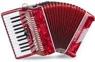 Classic Cantabile 48 Bass Akkordeon "Secondo V" Rot, 26 Diskanttasten | 48