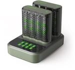 GP ReCyko USB Dockingstation mit 2 St&uuml;ck USB Batterie Ladeger&auml;t GP M452 inkl. 8X