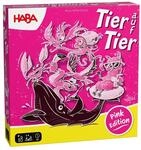 HABA Tier auf Tier Pink Edition &ndash; Stylisches Stapel- und W&uuml;rfelspiel | Kinderspiel