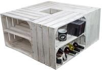 Holzkisten Shabby weiss Schuhablage Schuhst&auml;nder DIY Upcycling Regalbau