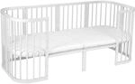 waldin Erweiterung auf 174 cm f&uuml;r 7in1 Babybett ohne Bett, Wei&szlig; | Verl&auml;ngert...