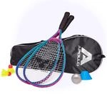 Apollo Speed Badminton & Federball Set, 2 Schl&auml;ger mit B&auml;llen & Tasche 