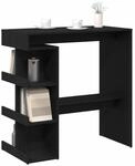 vidaXL Bartisch 100 x 48 x 101,5 cm Holzwerkstoff Schwarz Eichen-Optik |...