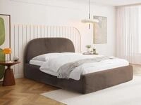 WFL GROUP Polsterbett 180 x 200 cm mit Bettkasten & Metall-Lattenrost &ndash; Modernes