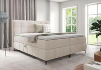 Boxspringbett Polsterbett Doppelbett Bett mit Topper und Bettkasten | Inkl.
