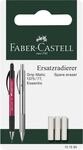 FABER-CASTELL 131595 - Ersatzradierer f&uuml;r Druckbleistift Grip Matic, 3 St&uuml;ck