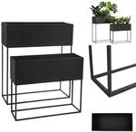 EDAXO L&auml;ngliche Blumenst&auml;nder Loft aus Metall TINO, 2er-Set