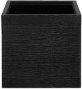 Praktischer Blumentopf 40 x 40 x 38 cm Steingemisch schwarz Paros