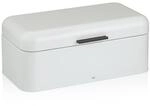 kela Brotkasten mit L&uuml;ftungsl&ouml;cher, 42,5 x 22,5 x 17,5 cm, Frisca, Metall | Wei&szlig;,