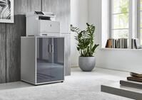 Druckerschrank Office Edition mit 2 T&uuml;ren, 2 Einlegeb&ouml;den, B&uuml;rom&ouml;bel, 74 cm...