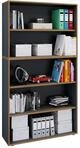 VCM Holzregal stehend | platzsparender Aktenschrank | Ma&szlig;e ca. B. 100 x H. 183...