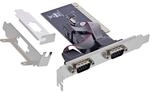 InLine PCI Schnittstellenkarte, 2X 9pol seriell, RS232, CH351Q, hohe