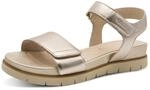 Tamaris Comfort Damen Sandalen flach aus Leder mit Klettverschluss