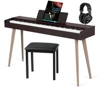 McGrey DP-17 WD Design Piano Set - 88 gewichtete Tasten mit Hammermechanik und