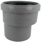 MegaHaustechnik HT Reduzierung exzentrisch mit Muffe DN110 x Rohr DN125, f&uuml;r...