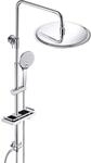 JOHO Edelstahl Duschsystem mit Regendusche ohne Armatur, 25 cm Chrom |...