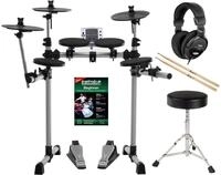 XDrum DD-400 E-Drum-Set Komplettset mit Kopfh&ouml;rer, Hocker, 4 Drum Pads | 3...