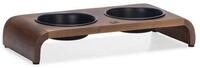 Designed by Lotte Melora Dinnerset Katze Holz/Metall Schwarz 36x17x6,5 cm 350 ml