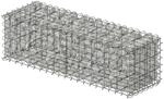 Relaxdays Gabione, Sichtschutz Garten, Steinkorb, 4mm Draht, silber | verzinkt,...