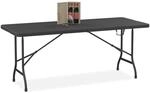 Relaxdays Gartentisch klappbar, HBT: 73 x 180 x 74 cm, schwarz | Campingtisch