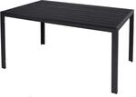 FineHome Gartentisch anthrazit/schwarz Esstisch Pflegeleicht Gartenm&ouml;bel Tisch