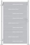 vidaXL Gartentor mit Schloss Silber 85 x 144 cm Edelstahl