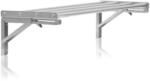 Mahlzeit Edelstahl Wandregal Stangendesign 90 x 30 cm | K&uuml;chenregal, Klappbar,