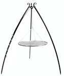 CookKing Stand-Grill Dreibein Grill massiv Edelstahlgitter 200cm 80cm &Oslash;