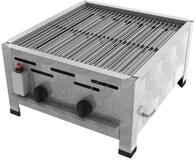 ChattenGlut Professional Gastrobr&auml;ter 2-flammig Tischger&auml;t Edelstahl...