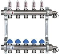 Zewotherm Heizkreisverteiler 11 Heizkreise HKV-D 11 BL 670 mm BT ca. 86 mm