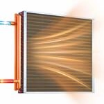VEVOR Lamellenw&auml;rmetauscher 610x610mm, 65,9kW W&auml;rmetauscher mit...