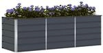vidaXL Pflanzk&uuml;bel Anthrazit 240 x 80 x 75 cm Stahl