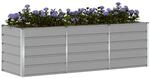 vidaXL Pflanzk&uuml;bel Hellgrau 240 x 80 x 75 cm Stahl