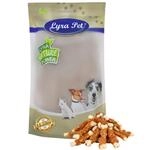 Lyra Pet&reg; 1 kg Calciumknochen mit H&uuml;hnerbruststreifen - Kausnack f&uuml;r Hunde 