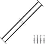 vidaXL Fenstersicherheitsgitter 176 x 30 cm Galvanisiertes Stahl