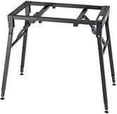 K&M 18950 Keyboard Klapptisch - Schwarz aus Stahl - H&ouml;he 60 bis 100 cm variabel -