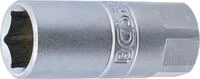 BGS 2426 | Z&uuml;ndkerzen-Einsatz Sechskant | SW 18 mm | Antrieb Innenvierkant 12,5 mm