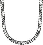 TOM TAILOR - Herren Halskette Edelstahl - Schwarz - TT-N0015