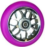 F26 Stunt Scooter Rolle, Spy7, 110 mm, Chrome/PU Lila | mit ABEC 11 Kugellager,...