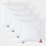 Homescapes Super-Mikrofaser F&uuml;llkissen 55x55 cm &ndash; 4er-Set Kissen wie Daunen,