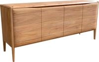 DELIFE Kommode Simcha Akazie Natur 175 cm 4 T&uuml;ren Sideboard