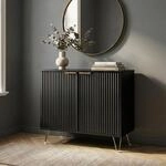 [en.casa] Beistellschrank Trondi Badezimmerschrank 75 x 80 x 40 cm Sideboard...