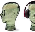 Mick Kopfh&ouml;rerst&auml;nder | Glas, Transparent Olivgr&uuml;n | f&uuml;r Kopfh&ouml;rer, Headset &