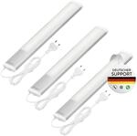 Oktaplex 3er Set Riva LED Unterschrankleuchte 40cm warmwei&szlig; | 3000K, 435lm 6W...