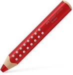 Faber-Castell - Buntstift Grippy Erdbeerrot 3-in-1 Malstift | Dicker Farbstift...