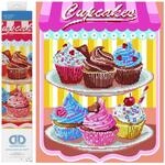 DIAMOND DOTZ 2524087 Original 5D Diamond Painting Set, Cupcakes, DIY