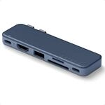 SATECHI 6-in-2 USB-C Snap Hub f&uuml;r MacBook Neo, 45W PD, 4K HDMI, Indigo |...