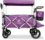 FUXLIFE Bollerwagen FX-CTL950 &bull; Faltbar &bull; Purpur &bull; Premium Komfortr&auml;der 