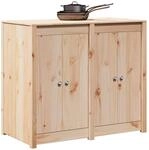 vidaXL Au&szlig;enk&uuml;chenschrank MEPPEL Nat&uuml;rlicher Douglas 106 x 55 x 92 cm