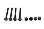 XSPC Radiatorschrauben-Set 6-32UNC Schwarz, 4x 6mm 4x 30mm